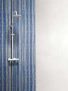 Grundflise, Effekt basalt, Farve marineblå,grå, Stil designer, Glaseret porcelænsstentøj, 60x120 cm, Overflade skridsikker