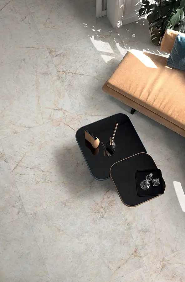 Background tile, Effect quartzite, Color grey, Unglazed porcelain stoneware, 120x120 cm, Finish antislip