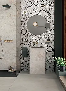 Effect stone, Color grey, Background tile, Glazed porcelain stoneware, 60x120 cm, Finish polished