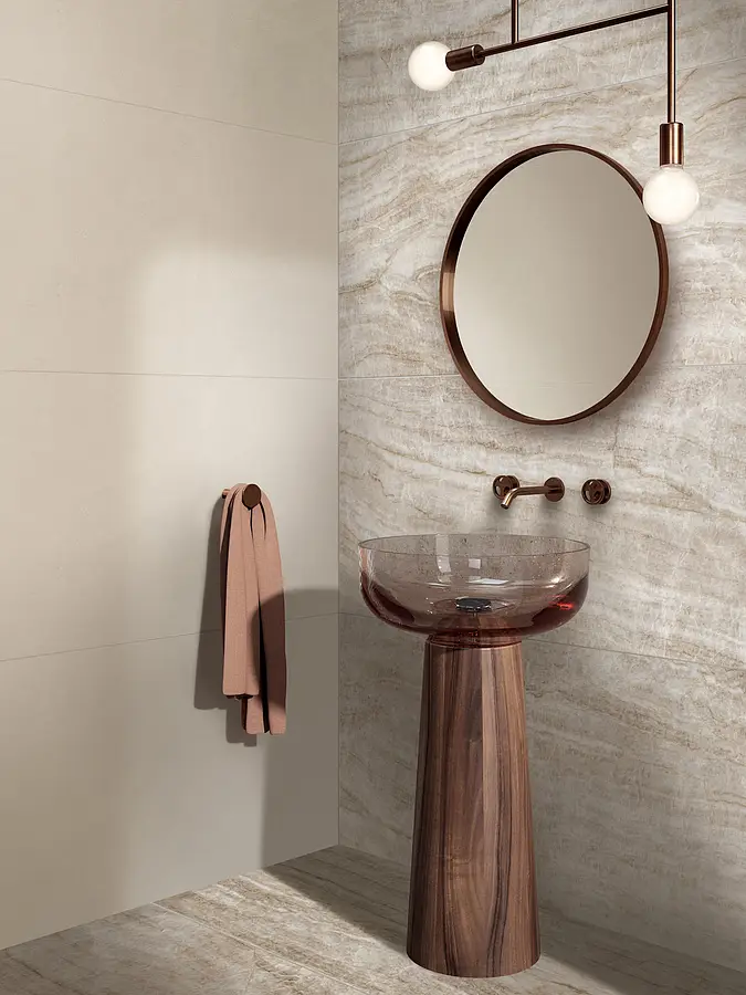 Background tile, Color beige, Ceramics, 60x120 cm, Finish matte