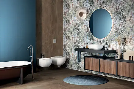 Background tile, Effect fabric, Color multicolor, Glazed porcelain stoneware, 60x120 cm, Finish antislip