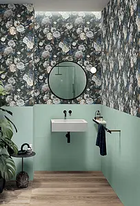 Background tile, Effect unicolor, Color green, Ceramics, 60x120 cm, Finish matte