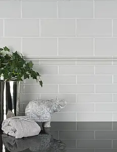Background tile, Effect left_menu_crackleur , Color grey, Ceramics, 5x20 cm, Finish glossy