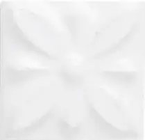 Adex, Studio, ADST4053_Taco Relieve Flor Nº 1 Snow Cap 3 X 3