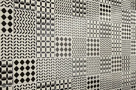 Koristelaatta, Väri beige väri, Tyyli patchwork,käsitehty, Keramiikka, 28x70 cm, Pinta matta