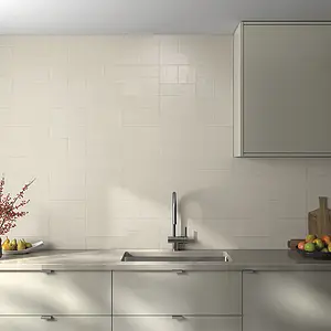 Background tile, Effect unicolor, Color beige, Ceramics, 8.6x26.2 cm, Finish matte