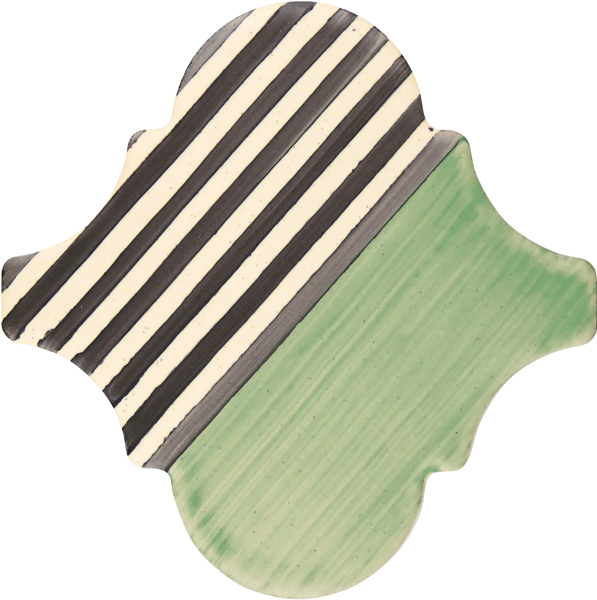 PF009 Color Art Green Stripes Arabesque Aleluia Color Art