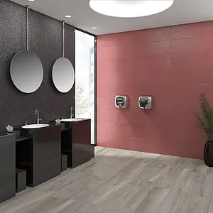 Background tile, Effect unicolor, Color red, Ceramics, 30x90 cm, Finish matte