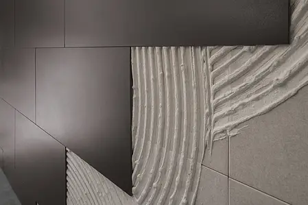 Bakgrunnsflis, Effekt ensfarget, Farge grå,svart, Uglasert porselenssteintøy, 29.5x59.2 cm, Overflate matt