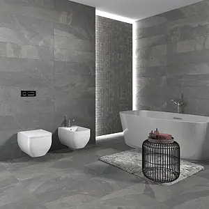 Background tile, Effect stone,slate, Color grey, Glazed porcelain stoneware, 22.05x88.8 cm, Finish antislip