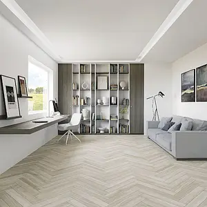 Background tile, Effect wood, Color grey, Unglazed porcelain stoneware, 10x60 cm, Finish matte