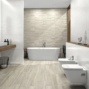 Background tile, Effect wood, Color grey, Unglazed porcelain stoneware, 22.05x88.8 cm, Finish matte