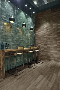 Background tile, Effect wood, Color brown, Unglazed porcelain stoneware, 22.05x88.8 cm, Finish matte