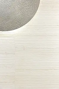 Basistegels, Effect steenlook,travertin, Kleur beige,witte, Keramiek, 30x90 cm, Oppervlak mat