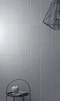 Bakgrunnsflis, Farge grå,himmelblå, Uglasert porselenssteintøy, 14.8x22.5 cm, Overflate matt