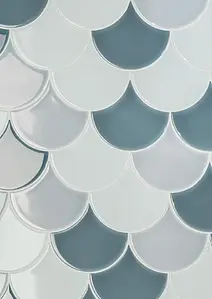 Bakgrundskakel, Textur enfärgad, Färg marinblå, Kakel, 13.5x15 cm, Yta blank