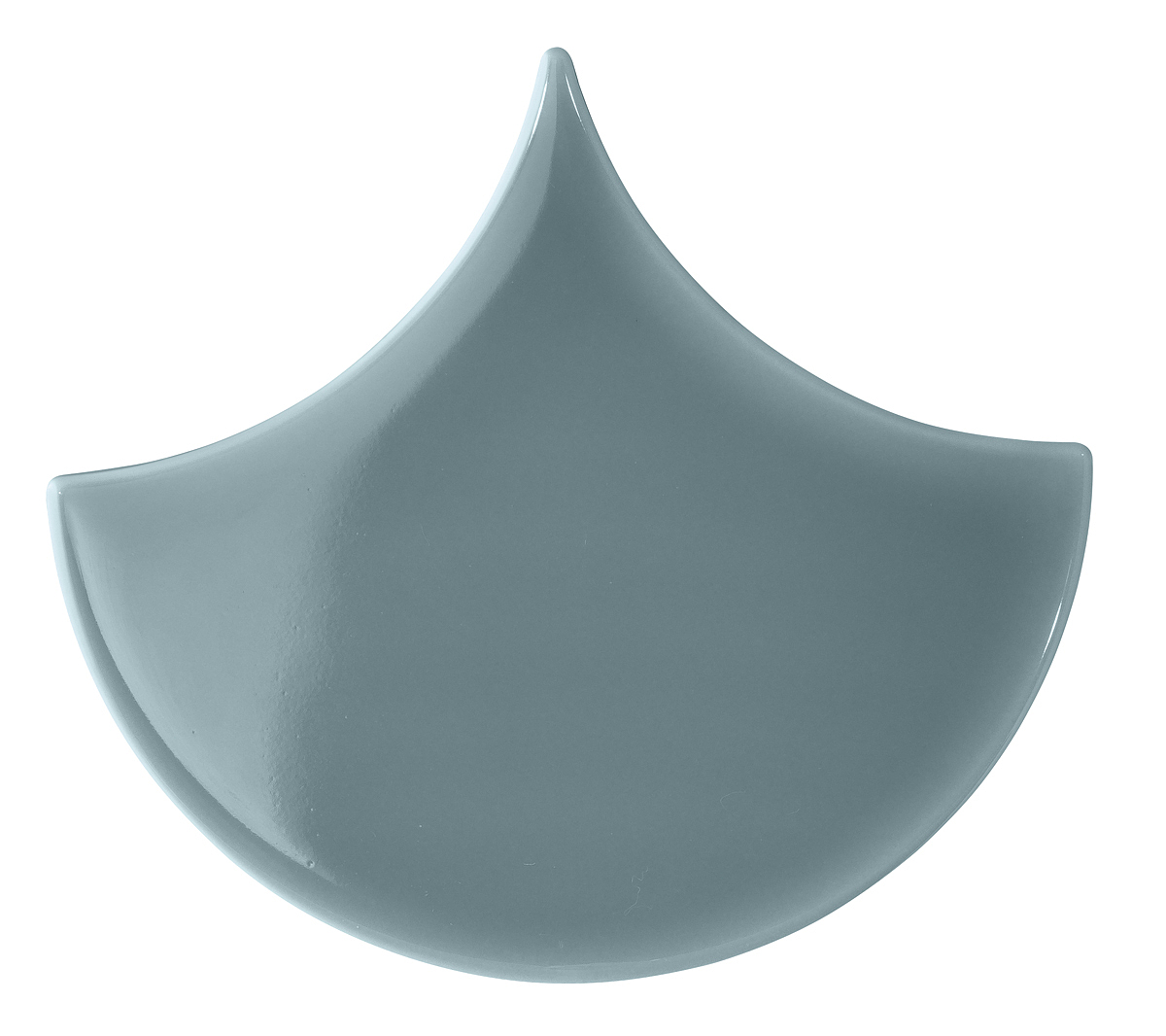 Carrelage Scales de Aleluia, Céramique, 13.5x15 cm, Surface brillante, Teinte bleue,