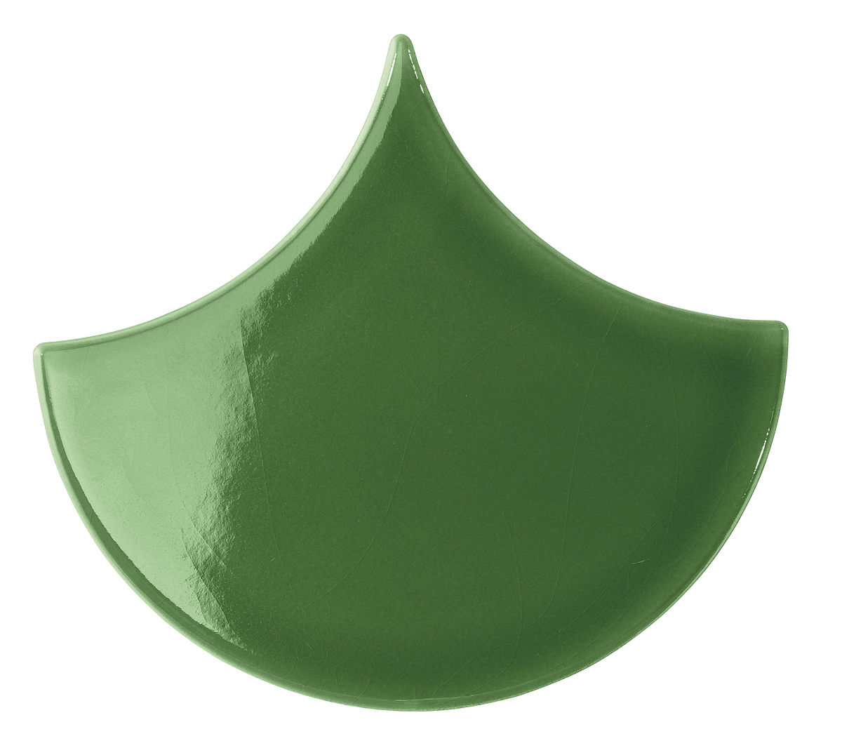 Carrelage Scales de Aleluia, Céramique, 13.5x15 cm, Surface brillante, Teinte verte,
