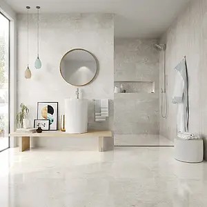 Background tile, Effect stone,limestone, Color beige, Glazed porcelain stoneware, 59.2x59.2 cm, Finish polished