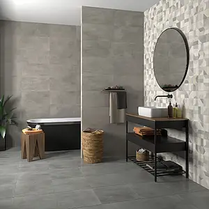 Hintergrundfliesen, Optik beton, Farbe graue, Keramik, 30x60 cm, Oberfläche matte