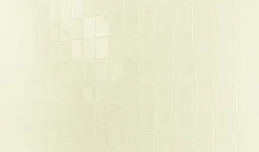 Piastrella di fondo, Effetto unicolore, Colore beige, Stile zellige, Ceramica, 10x10 cm, Superficie lucida