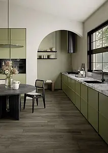Background tile, Effect wood, Color brown, Glazed porcelain stoneware, 20x120 cm, Finish antislip