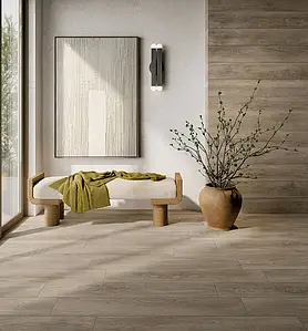 Background tile, Effect wood, Color beige, Glazed porcelain stoneware, 20x120 cm, Finish antislip