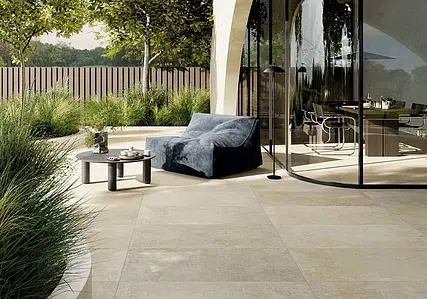 Background tile, Effect other stones, Color beige, Glazed porcelain stoneware, 60x120 cm, Finish antislip
