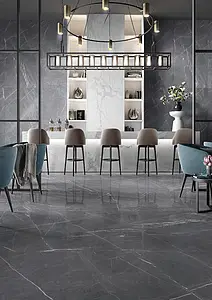 Background tile, Effect stone,other marbles, Color grey, Glazed porcelain stoneware, 90x270 cm, Finish polished