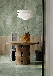 Background tile, Effect other marbles, Color green, Glazed porcelain stoneware, 120x120 cm, Finish polished