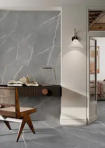 Background tile, Effect other marbles, Color grey, Glazed porcelain stoneware, 60x120 cm, Finish polished