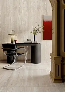 Background tile, Effect other marbles, Color beige, Glazed porcelain stoneware, 120x278 cm, Finish polished