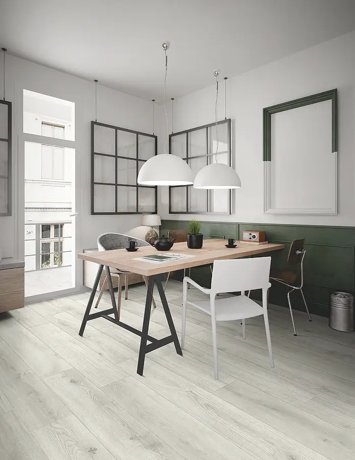 Background tile, Effect wood, Color grey, Unglazed porcelain stoneware, 30x122 cm, Finish antislip