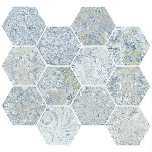 Ceramicas Aparici, Bohemian, BOHEMIAN BLUE NAT MOS HEX