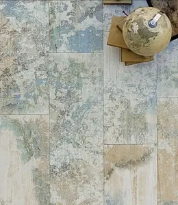 Carrelage, Effet bois, Teinte multicolore, Grès cérame émaillé, 24.75x99.55 cm, Surface mate