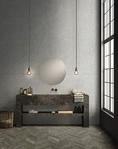 Grundflise, Effekt træ, Farve brun, Glaseret porcelænsstentøj, 49.75x99.55 cm, Overflade skridsikker