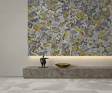 Background tile, Color multicolor, Ceramics, 29.75x99.55 cm, Finish Honed