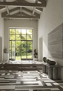 Background tile, Effect wood,other marbles, Color multicolor, Glazed porcelain stoneware, 49.75x99.55 cm, Finish antislip