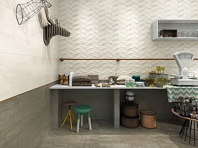 Background tile, Effect fabric,concrete, Color beige, Ceramics, 44.63x119.3 cm, Finish matte