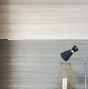 Bakgrunnsflis, Effekt stein,travertin, Farge beige, Keramikk, 44.63x119.3 cm, Overflate matt