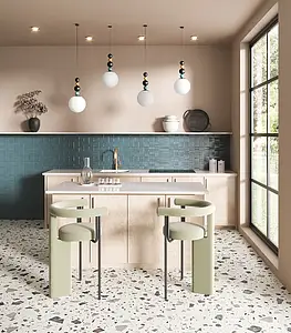 Background tile, Effect terrazzo, Color beige, Glazed porcelain stoneware, 99.55x99.55 cm, Finish antislip