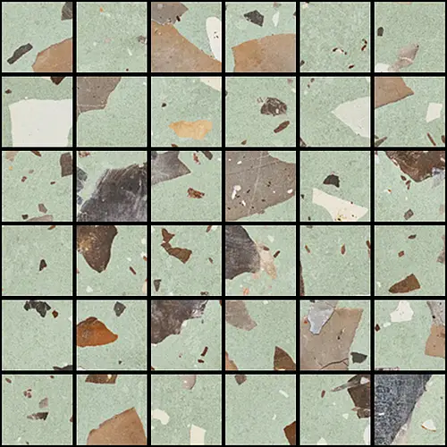 Ceramicas Aparici, Pebble, PEBBLE GREEN NAT MOS 5X5