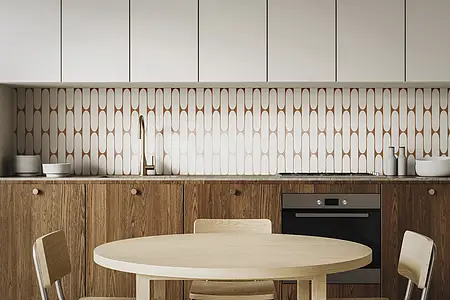 Background tile, Color multicolor, Ceramics, 29.75x99.55 cm, Finish Honed