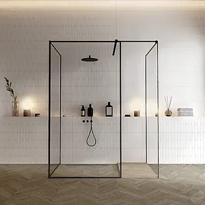 Background tile, Color white, Ceramics, 29.75x99.55 cm, Finish Honed