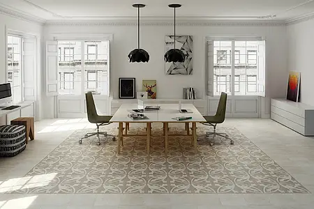 Background tile, Effect faux encaustic tiles, Color beige, Unglazed porcelain stoneware, 29.75x29.75 cm, Finish antislip