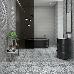 Background tile, Effect faux encaustic tiles, Color multicolor, Glazed porcelain stoneware, 59.2x59.2 cm, Finish antislip