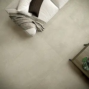 Background tile, Effect travertine, Color beige, Glazed porcelain stoneware, 99.55x99.55 cm, Finish antislip