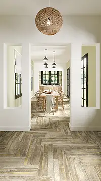 Background tile, Effect wood, Color beige, Glazed porcelain stoneware, 24.75x99.55 cm, Finish antislip