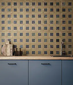 Background tile, Effect terracotta, Color multicolor, Glazed porcelain stoneware, 50x100 cm, Finish antislip