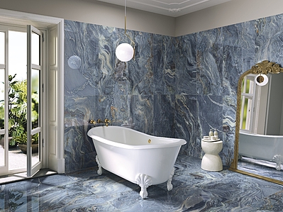Background tile, Effect stone,other stones, Color navy blue, Glazed porcelain stoneware, 60x120 cm, Finish polished